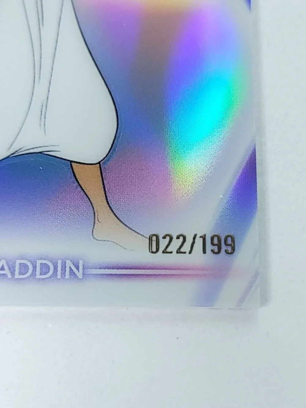 Aladdin Topps 2026 Disney Neon Holo Chrome Refractor Limited 022/199 CNE